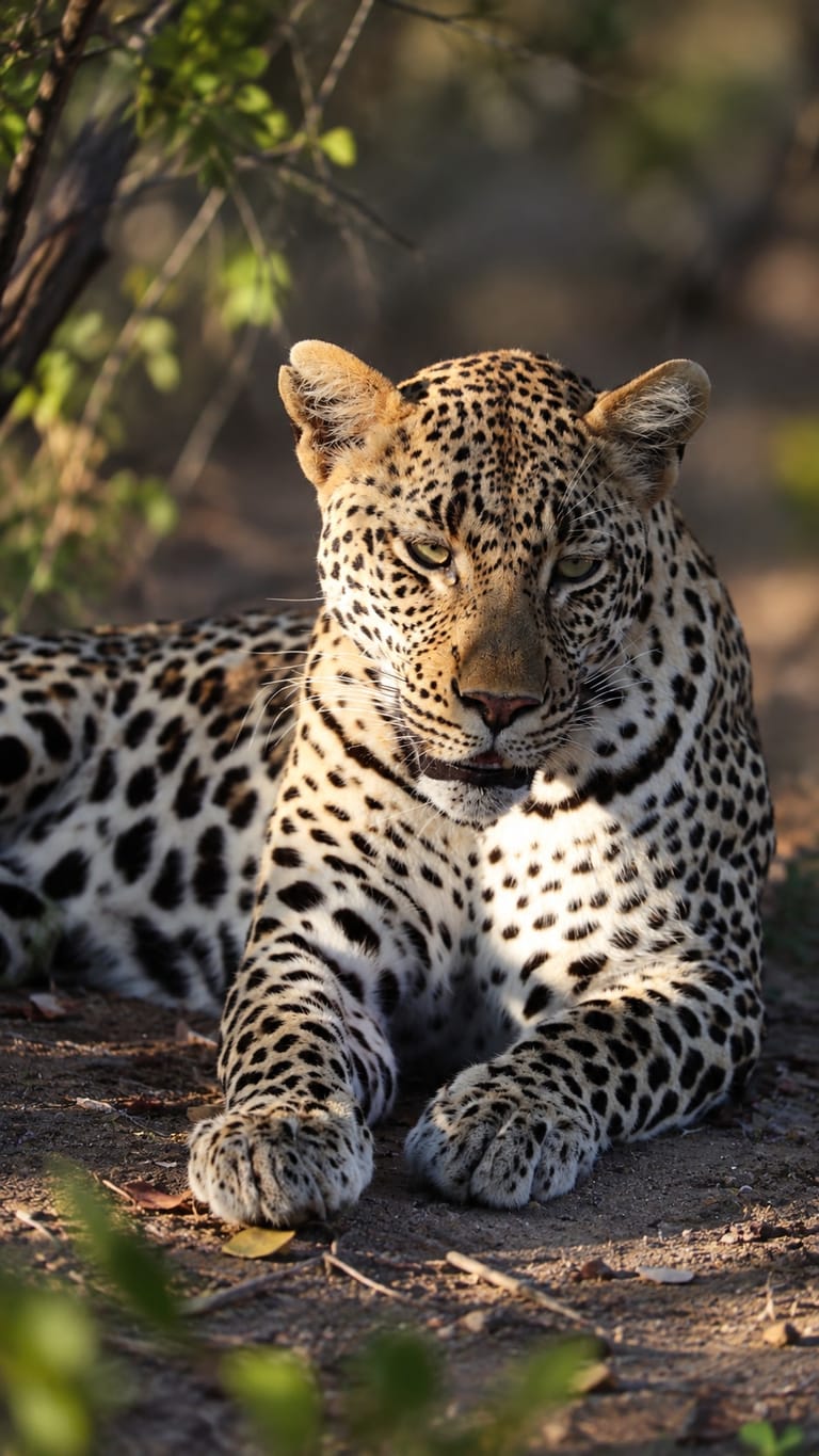 Leopard tracking on foot in Oase's private reserve in Greater Kruger.