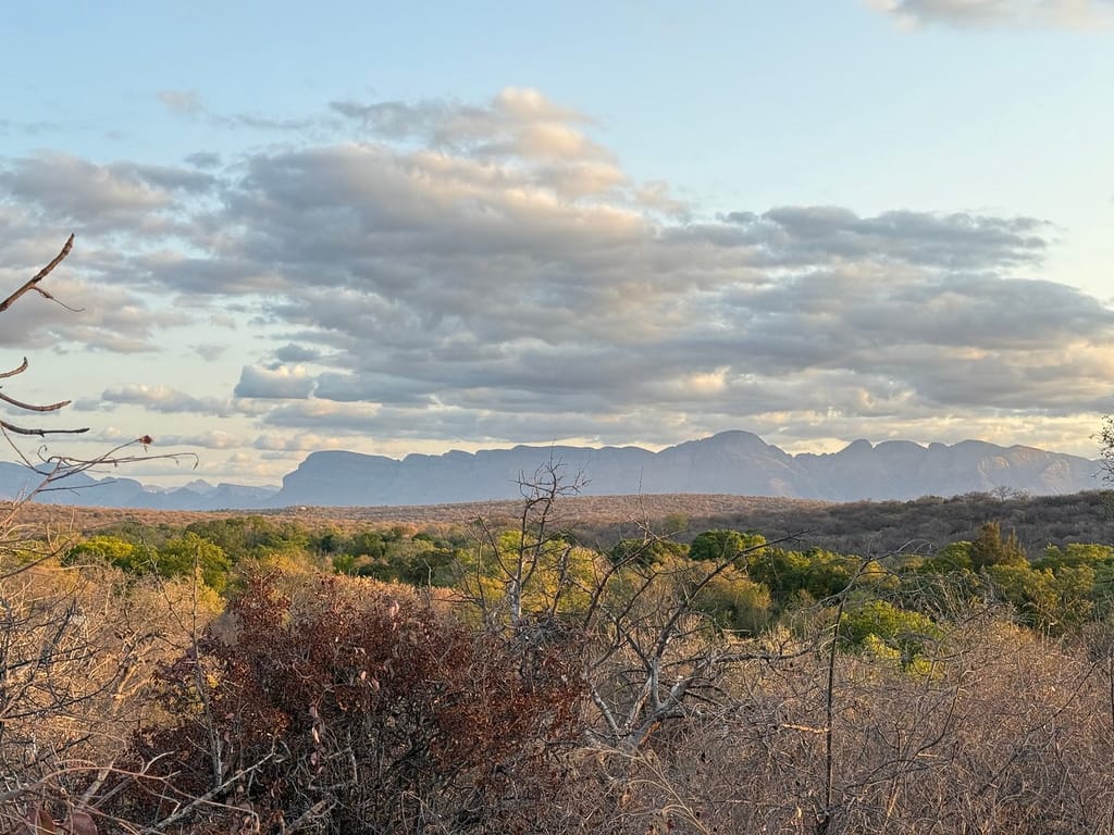 A view from the top of Sunset Rock at Oase at sunset