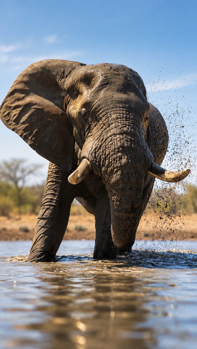 An elephant in Kruger National Park.