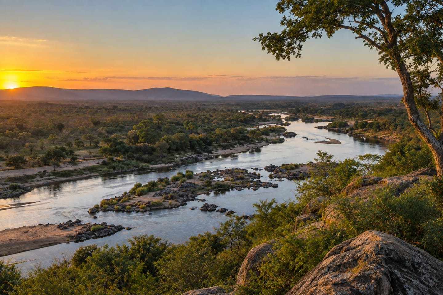 View of the Blyde River landscape.