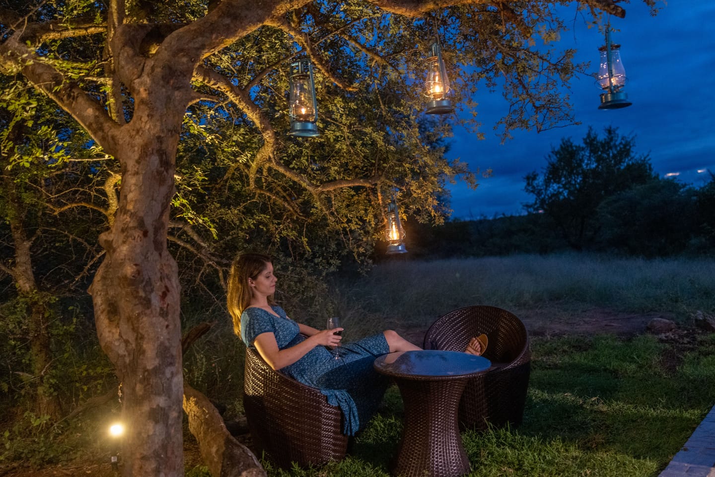 Relaxing summer evening