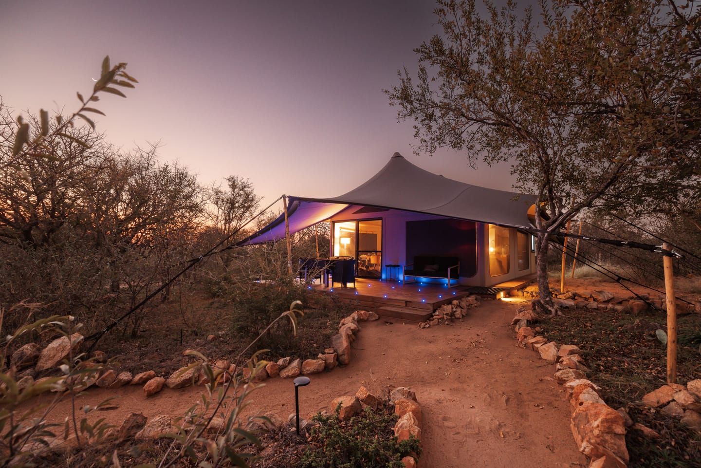 Milestone Royal Suite at sunset at Oase.